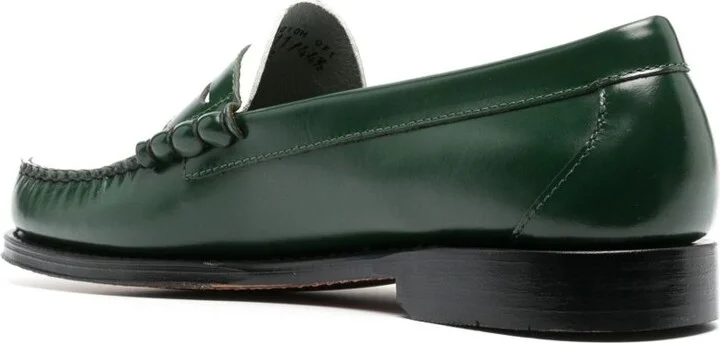 Green Larson Leather Loafers - Image 3