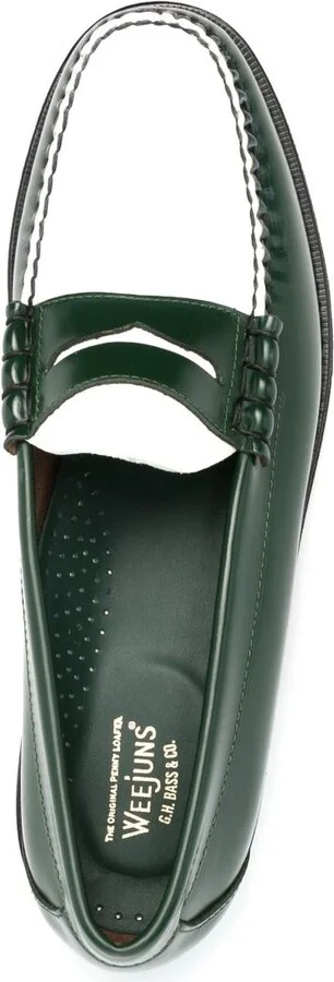 Green Larson Leather Loafers - Image 4