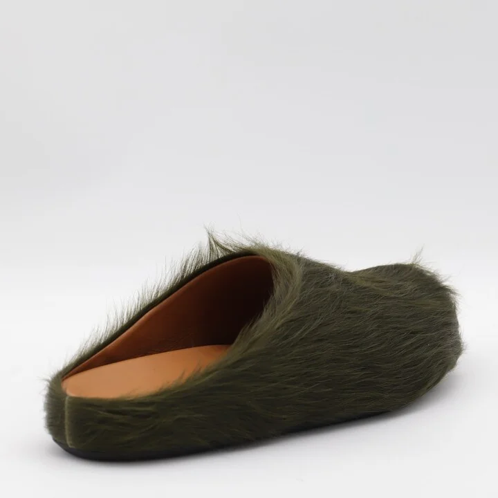 Green Leather Flats - Image 2