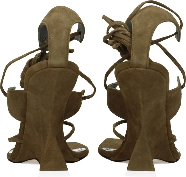 Green Leather Flip-Flop Women's Sandals - Image 5