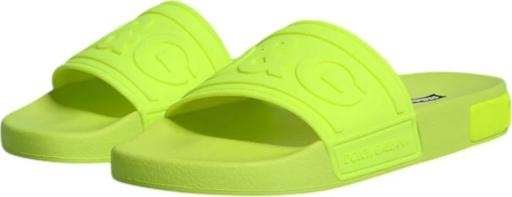 Green Rubber Slides Sandals Beachwear Women's Shoes - Image 4