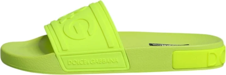 Green Rubber Slides Sandals Beachwear Women's Shoes - Image 6