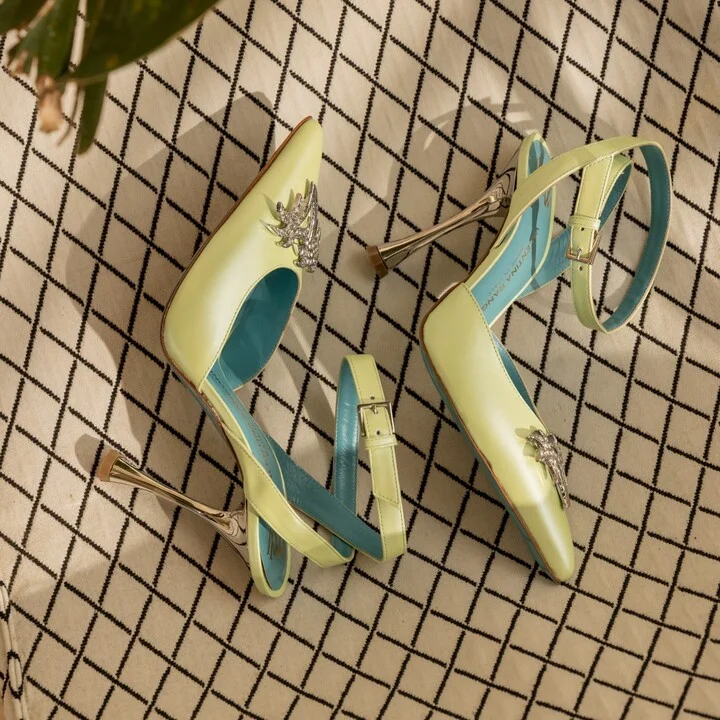 Green Sirena Ankle Pum Esme Pearl Lam - Image 2
