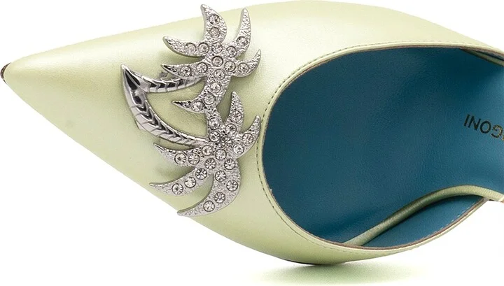 Green Sirena Ankle Pum Esme Pearl Lam - Image 4