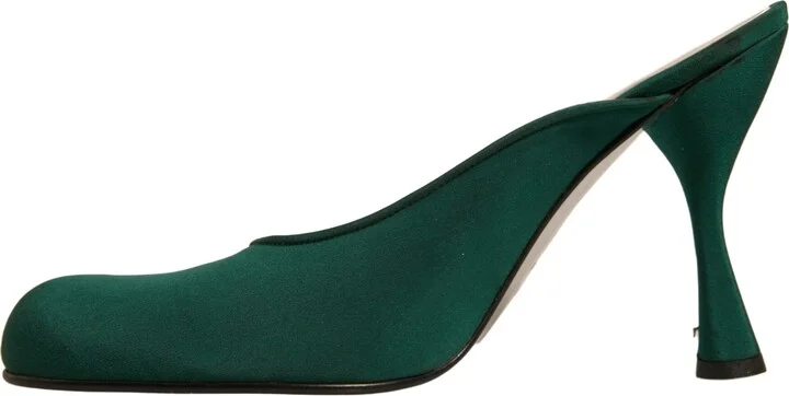 Green Suede Leather High Heel Pumps Women's Shoes (Pre-Owned) - Image 5