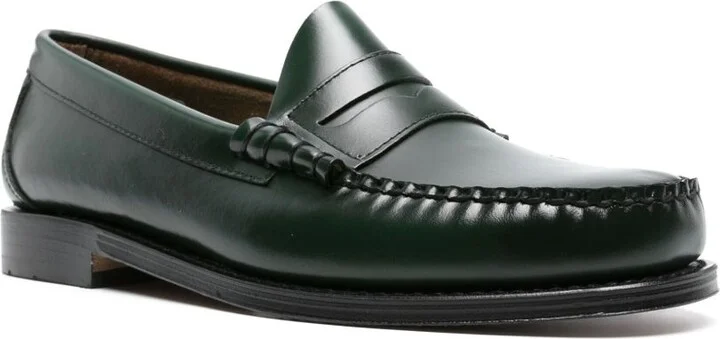 Green Weejuns Larson Penny Leather Loafers - Image 2