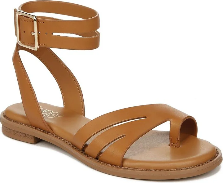 Greene Womens Faux Leather Slingback Sandals