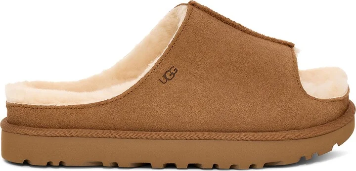 Greenport Genuine Shearling Lined Slide Sandal - Image 4