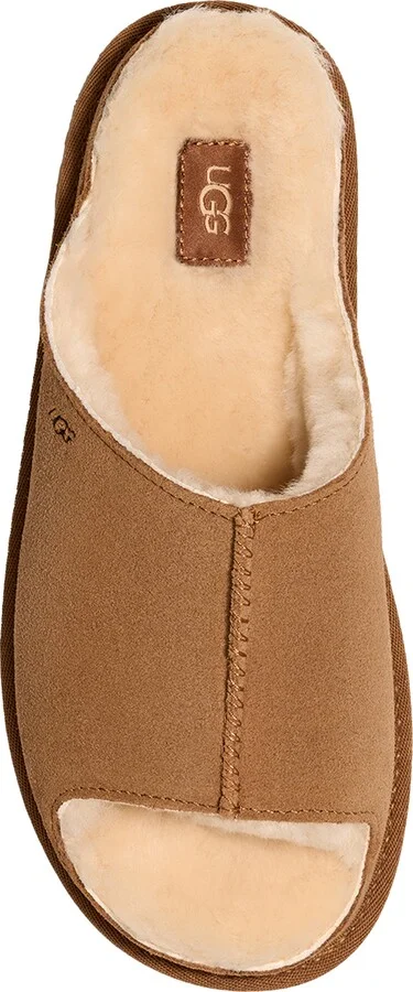 Greenport Genuine Shearling Lined Slide Sandal - Image 5