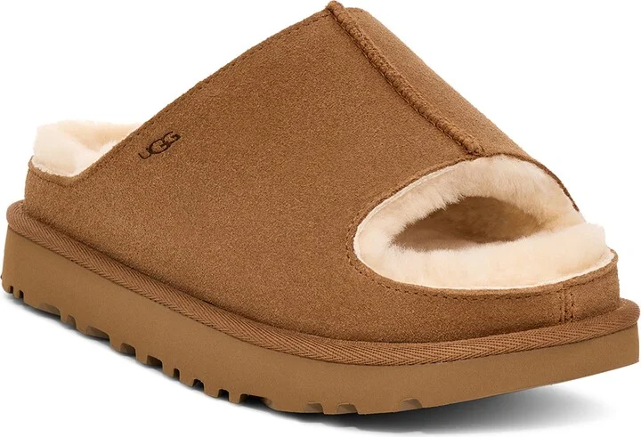 Greenport Genuine Shearling Lined Slide Sandal