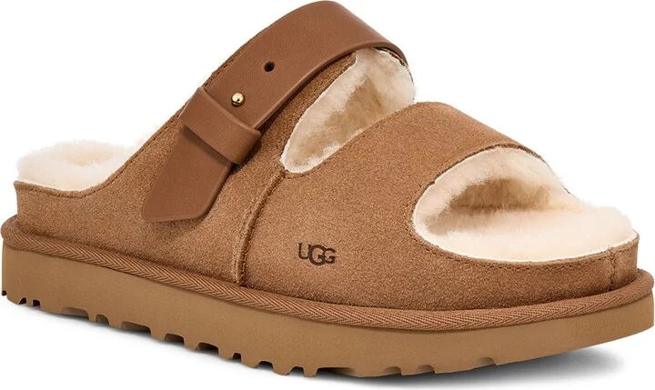 Greenport Genuine Shearling Slide Sandal
