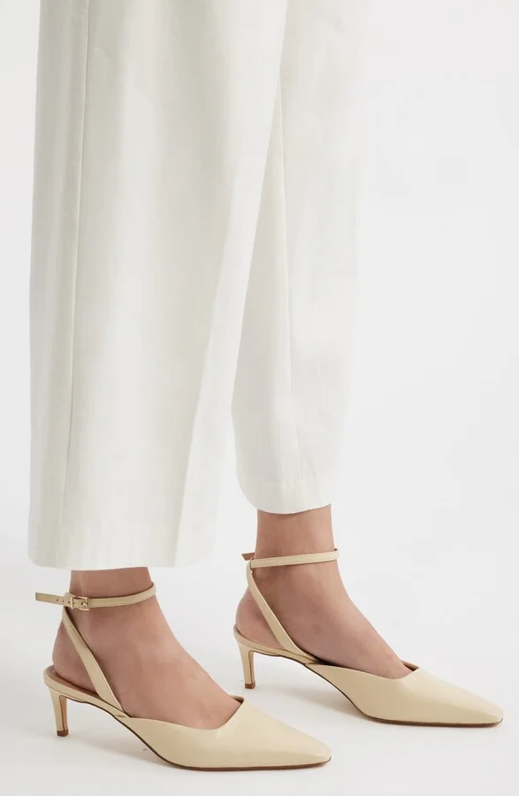 Greenwich Ankle Strap Pointed Toe Slingback Pump - Image 3