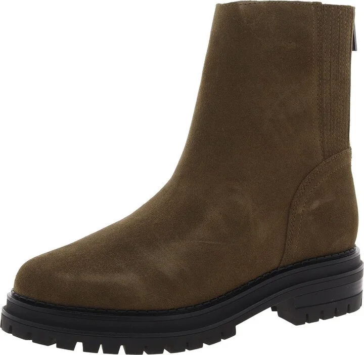 Greg Womens Suede Solid Mid-Calf Boots