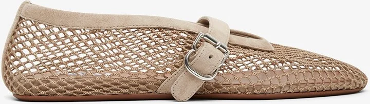 Grege mesh ballet flats
