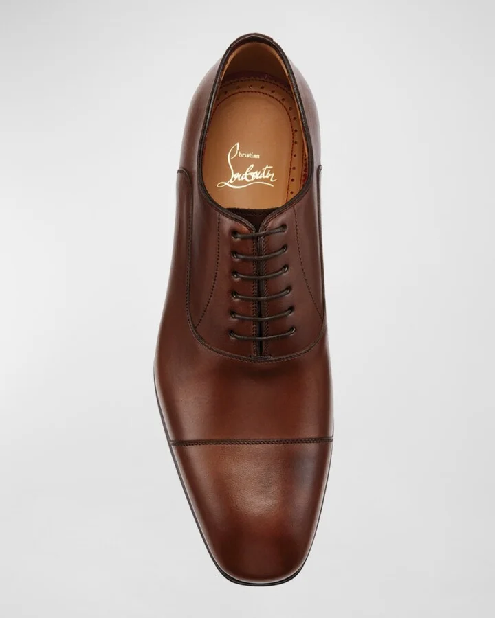 Greggo Patina Calf Leather Red Sole Oxford - Image 3