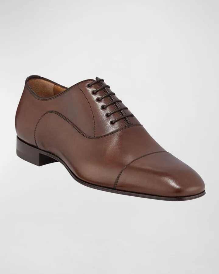 Greggo Patina Calf Leather Red Sole Oxford - Image 6
