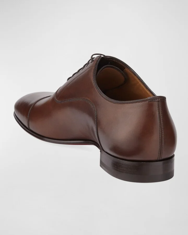Greggo Patina Calf Leather Red Sole Oxford - Image 7