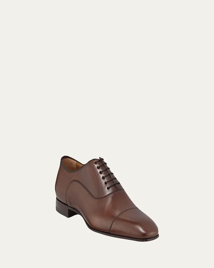 Greggo Patina Calf Leather Red Sole Oxford - Image 7