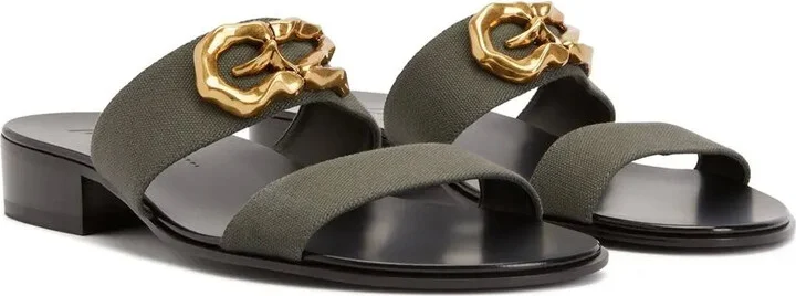 Gregorie logo-plaque sandals - Image 2