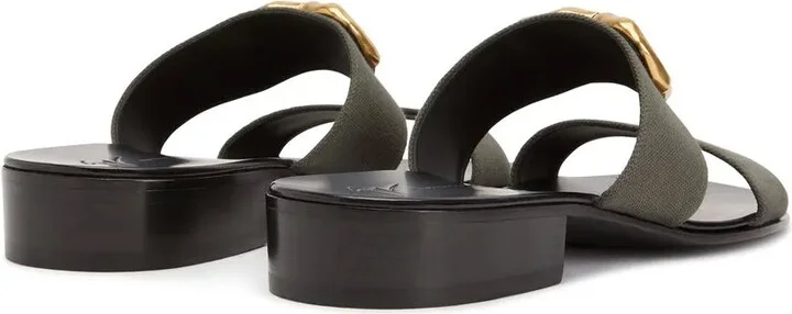 Gregorie logo-plaque sandals - Image 3