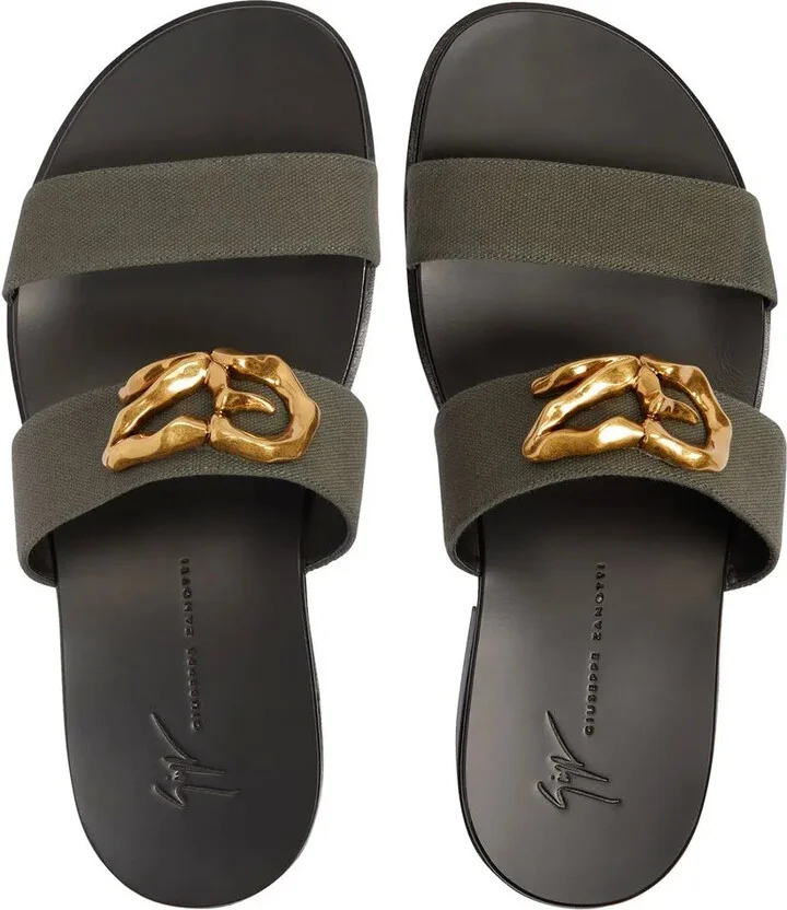 Gregorie logo-plaque sandals - Image 4