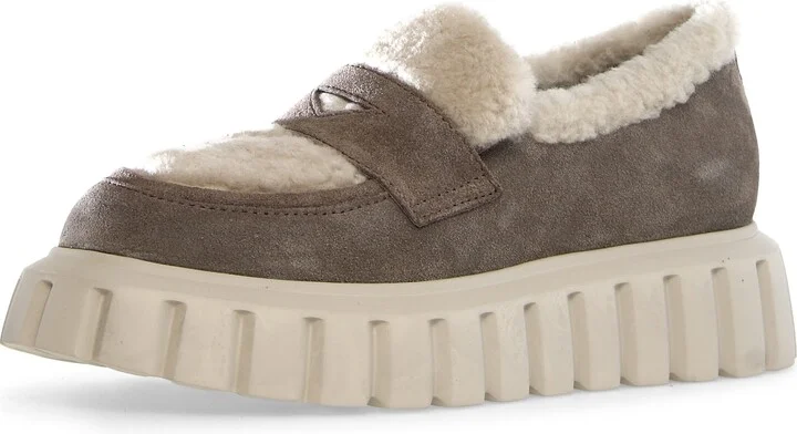 Grenelle Wool Trim Platform Loafer