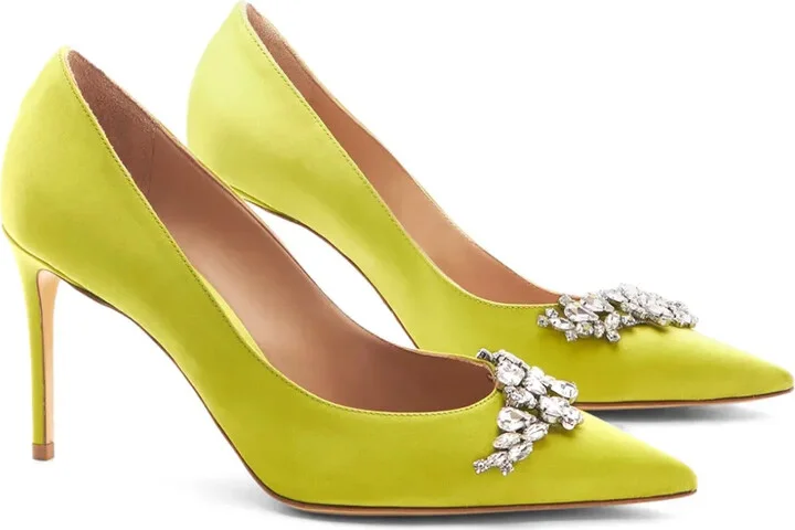 Greta 90mm satin pumps - Image 2
