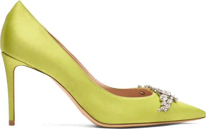 Greta 90mm satin pumps