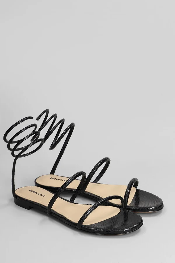 Greta Flat Flats In Black Leather - Image 2