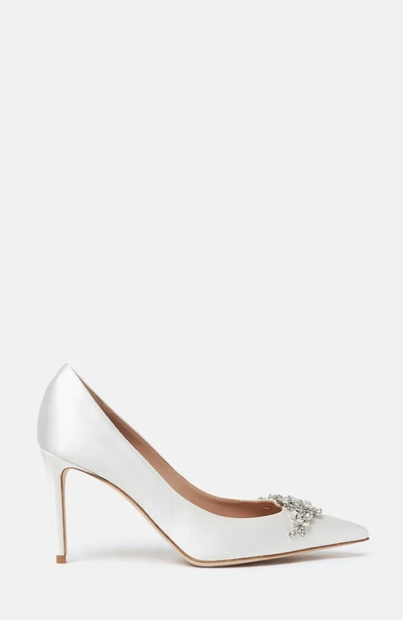 White Rhinestone - Silk