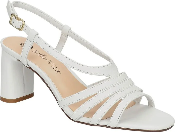 Gretta Womens Leather Strappy Heels