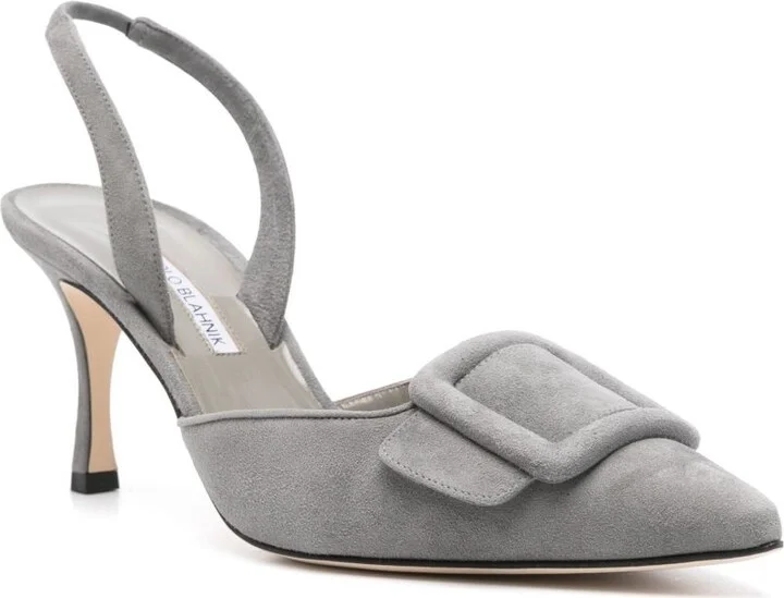 Grey 70mm Maysli Pumps - Image 2