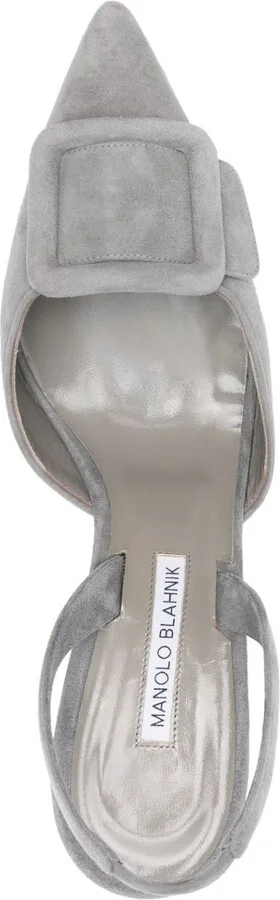 Grey 70mm Maysli Pumps - Image 4