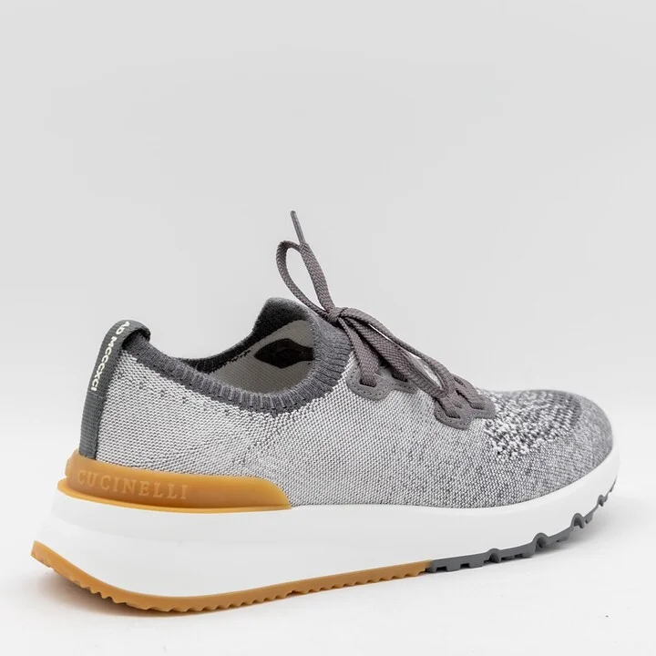 Grey And White Canvas Sneakers - Image 2