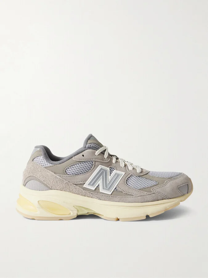 Grey Day 2010 suede, leather and mesh sneakers