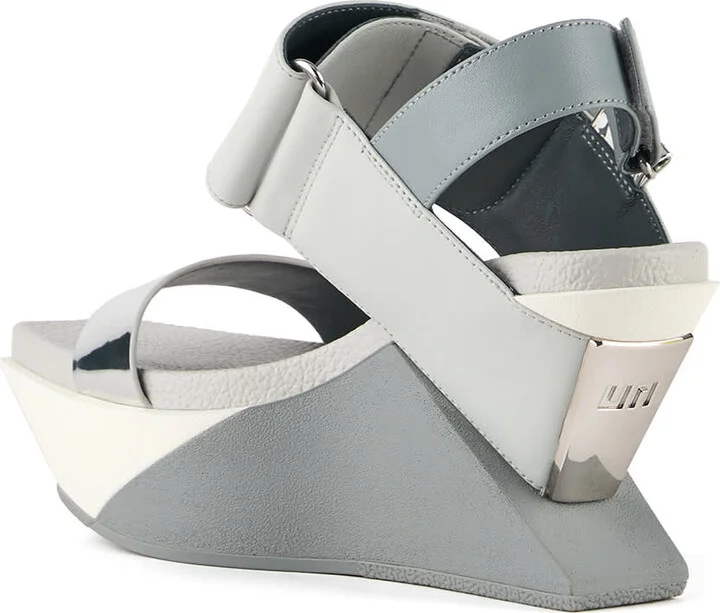 Grey Delta Wedge Sandal - Irony - Image 5