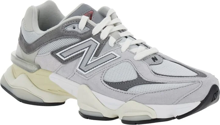 Grey Low Top Sneakers With Logo Detail On The Side In Suede And Tech Fabric Man - Image 2