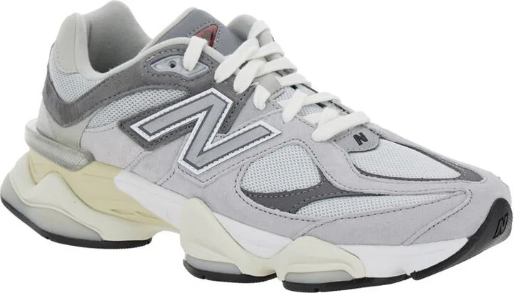 Grey Low Top Sneakers With Logo Detail On The Side In Suede And Tech Fabric Man - Image 2