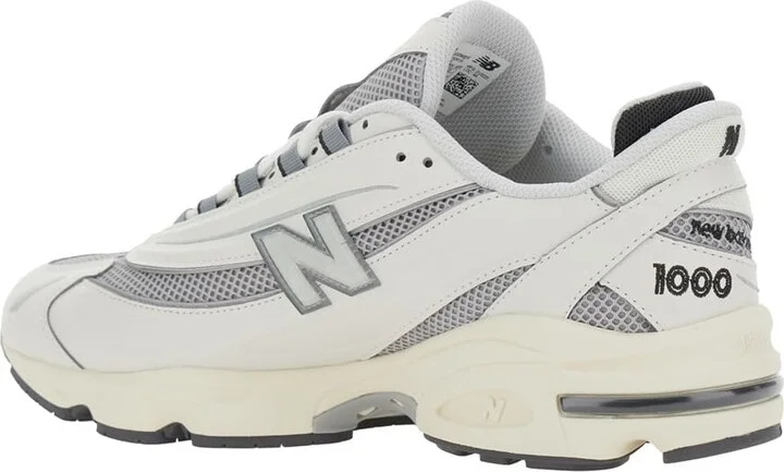 Grey Low Top Sneakers With Logo Patch On Side And Tongue And Perforated Panels In Tech Fabric Unisex - Image 3