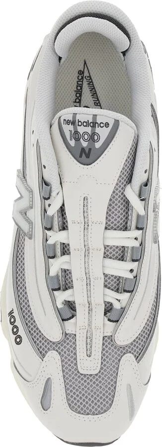 Grey Low Top Sneakers With Logo Patch On Side And Tongue And Perforated Panels In Tech Fabric Unisex - Image 4