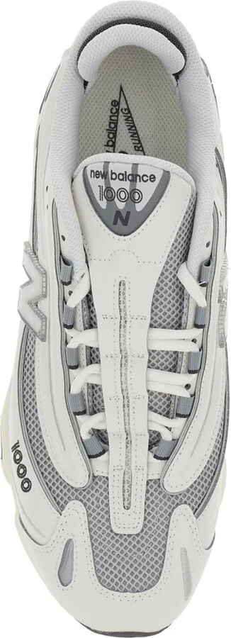 Grey Low Top Sneakers With Logo Patch On Side And Tongue And Perforated Panels In Tech Fabric Unisex - Image 4