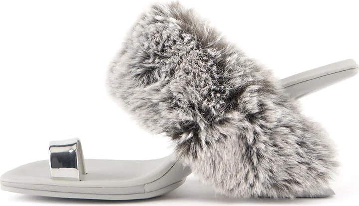 Grey / Silver Loop Toe Teddy - Silver Digital Mist - Image 4