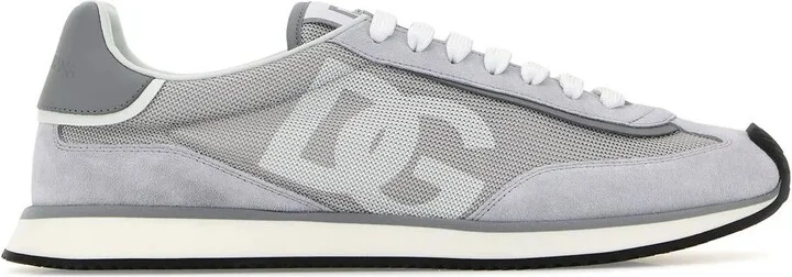 Grey Suede And Mesh Dg Aria Sneakers