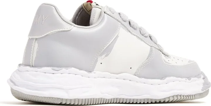 Grey Wayne Leather Sneakers - Image 3
