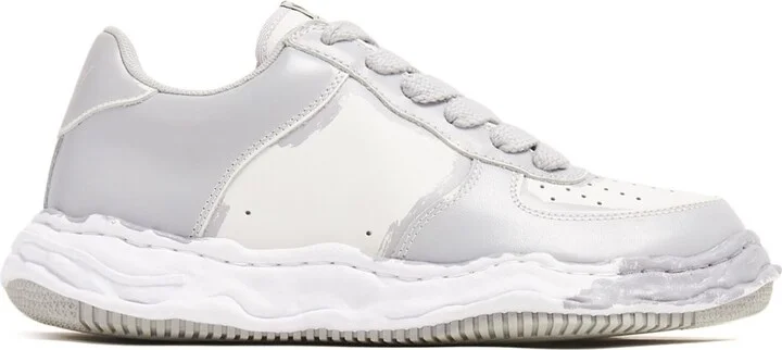 Grey Wayne Leather Sneakers