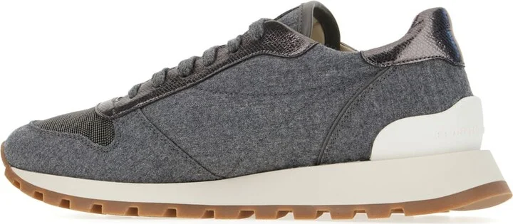 Grey Wool Sneakers - Image 3