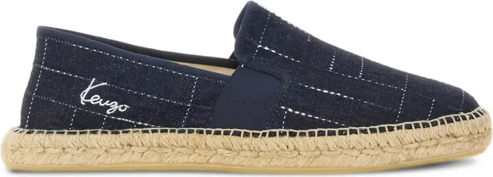 Grid-Pattern Espadrilles