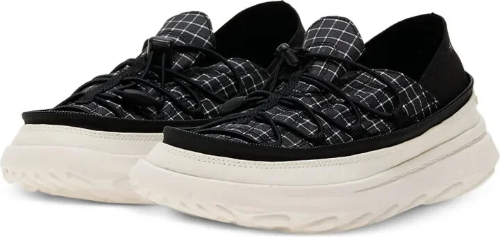 Grid-Pattern Zip Sneakers - Image 2