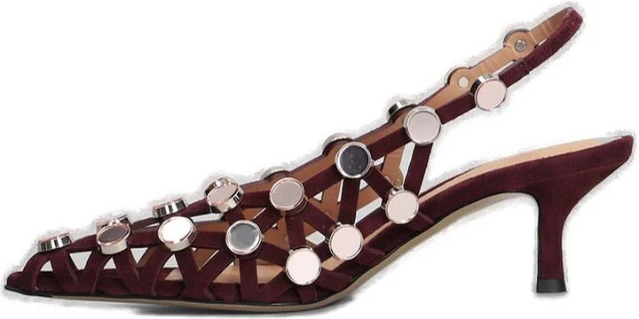 Grid Slingback Pumps - Image 2