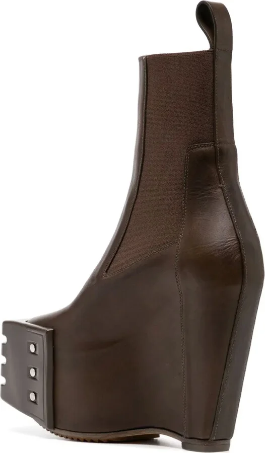 Grilled Wedge Beatle Boots - Image 3